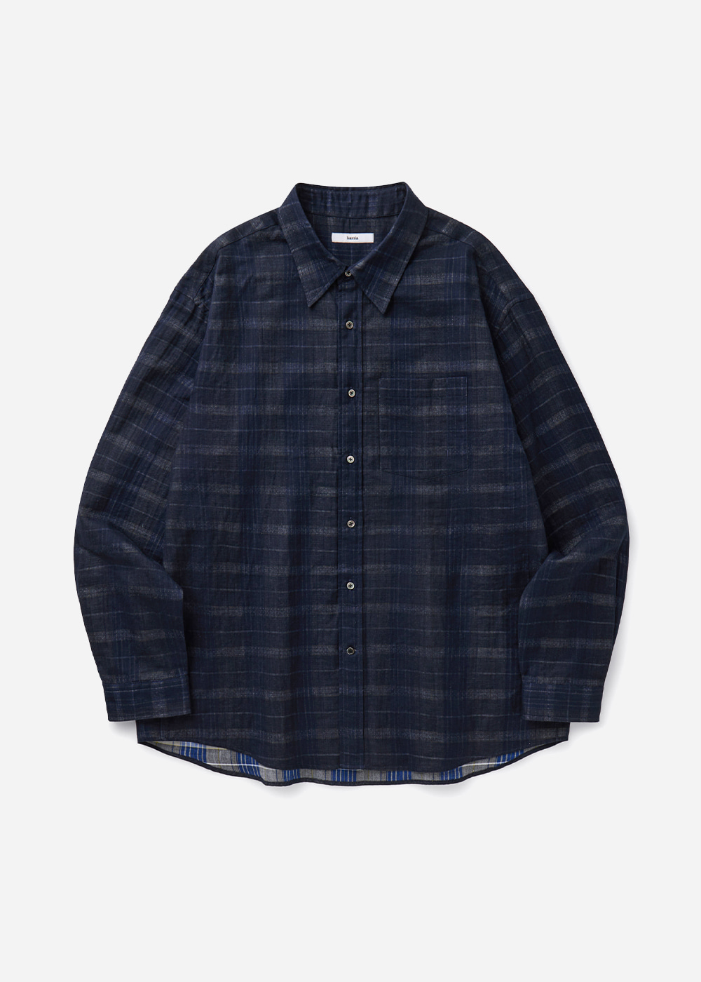 DOUBLE FACE CHECK SHIRTS [NAVY/BLUE]